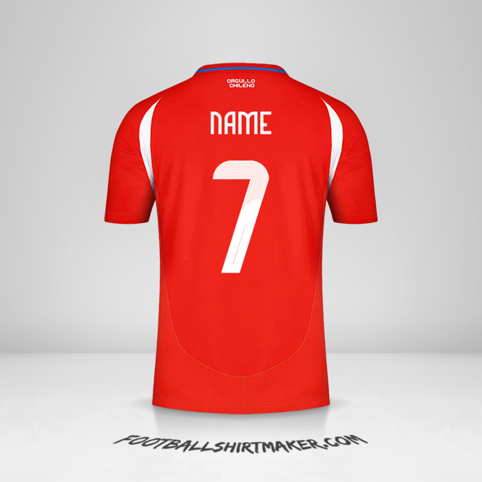 Jersey Chile 2024 -  name - 7
