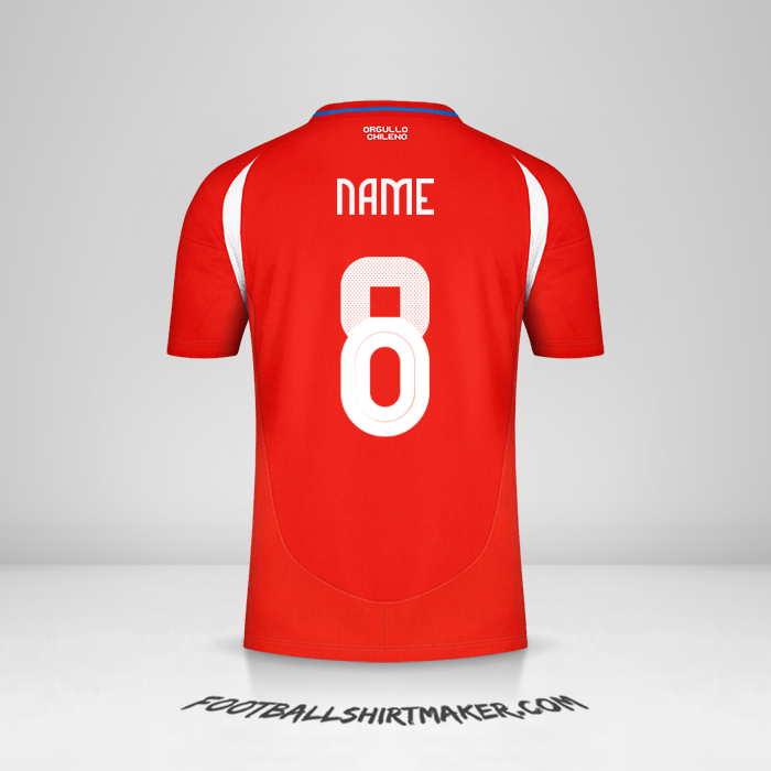 Shirt Chile 2024 -  name - 8
