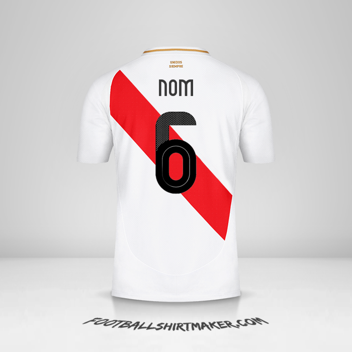 Maillot Pérou 2024 -  nom - 6