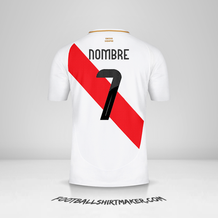 Jersey Peru 2024 -  nombre - 7
