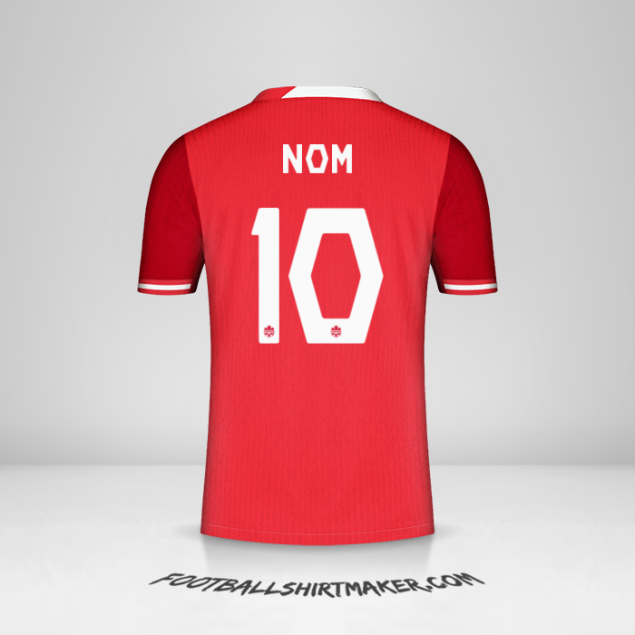 Maillot Canada 2024 -  nom - 10