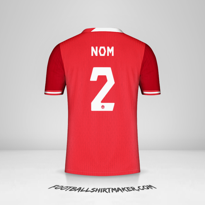 Maillot Canada 2024 -  nom - 2