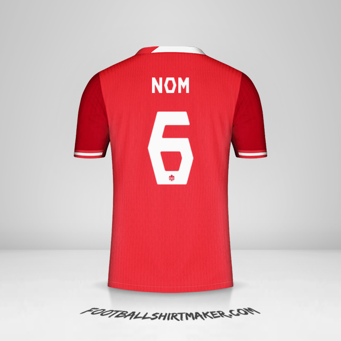 Maillot Canada 2024 -  nom - 6