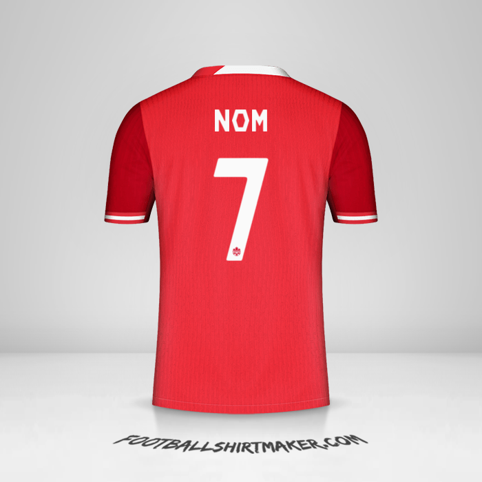 Maillot Canada 2024 -  nom - 7