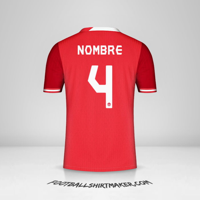 Jersey Canada 2024 -  nombre - 4