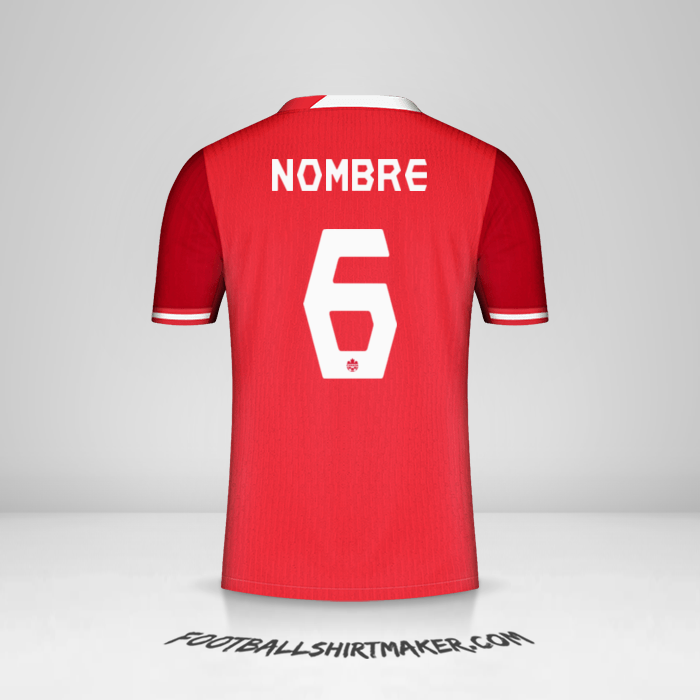 Jersey Canada 2024 -  nombre - 6