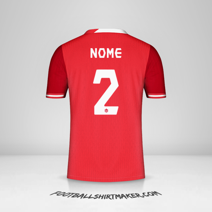 Camisa Canadá 2024 -  nome - 2