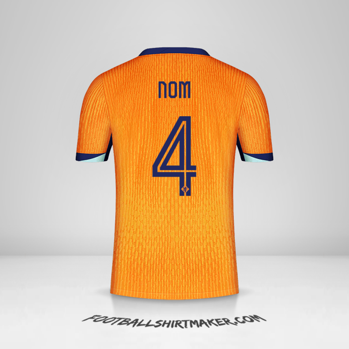 Maillot Pays-Bas 2024 -  nom - 4