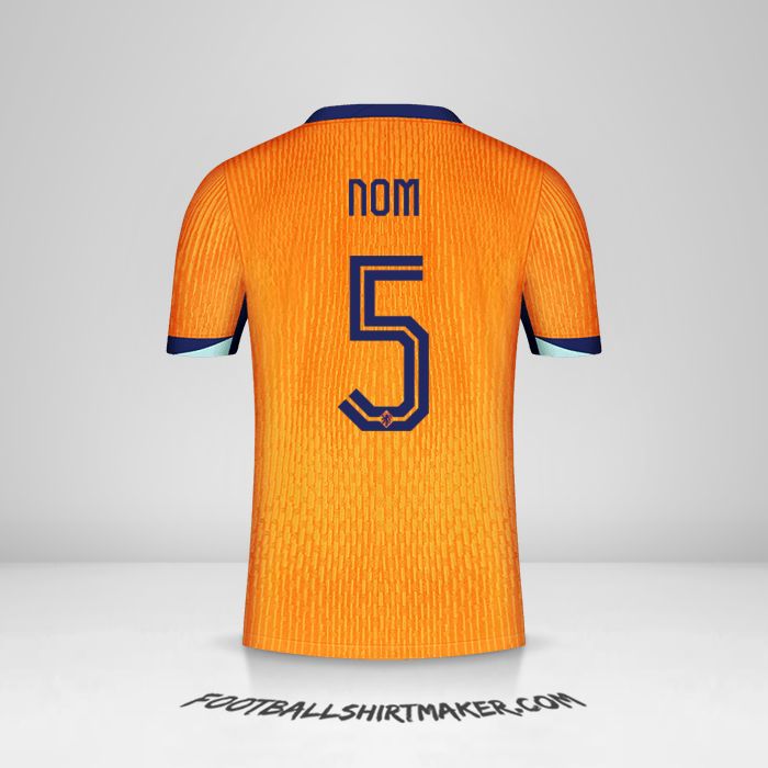 Maillot Pays-Bas 2024 -  nom - 5