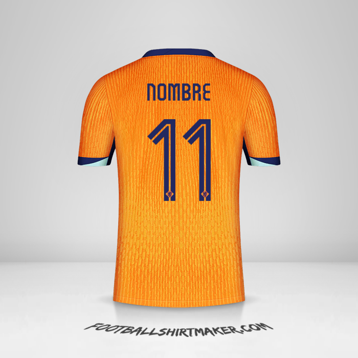 Camiseta Paises Bajos 2024 -  nombre - 11
