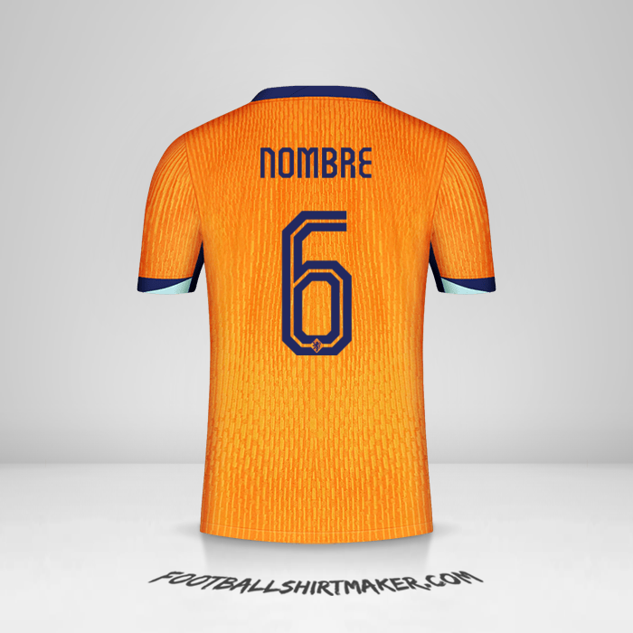Jersey Paises Bajos 2024 -  nombre - 6