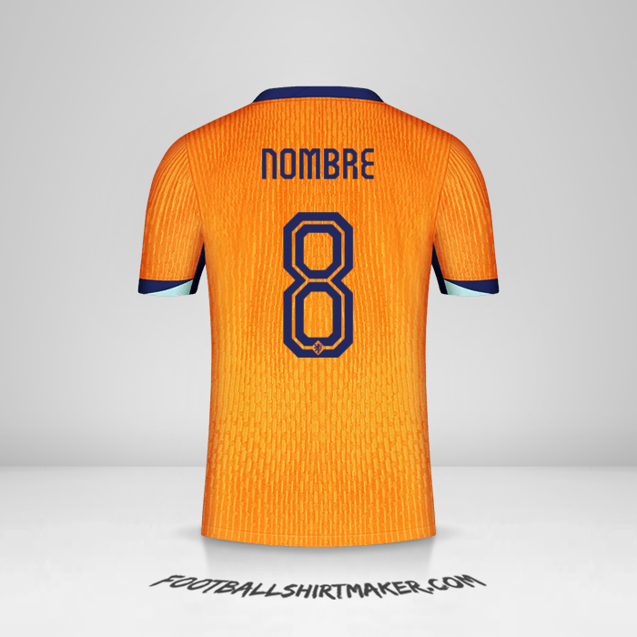 Jersey Paises Bajos 2024 -  nombre - 8