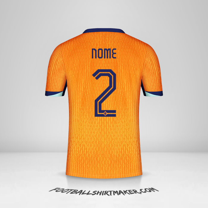 Camisola Países Baixos 2024 -  nome - 2