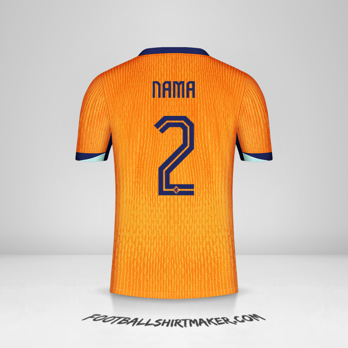 Jersey Belanda 2024 -  nama - 2