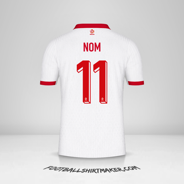 Maillot Pologne 2024 -  nom - 11