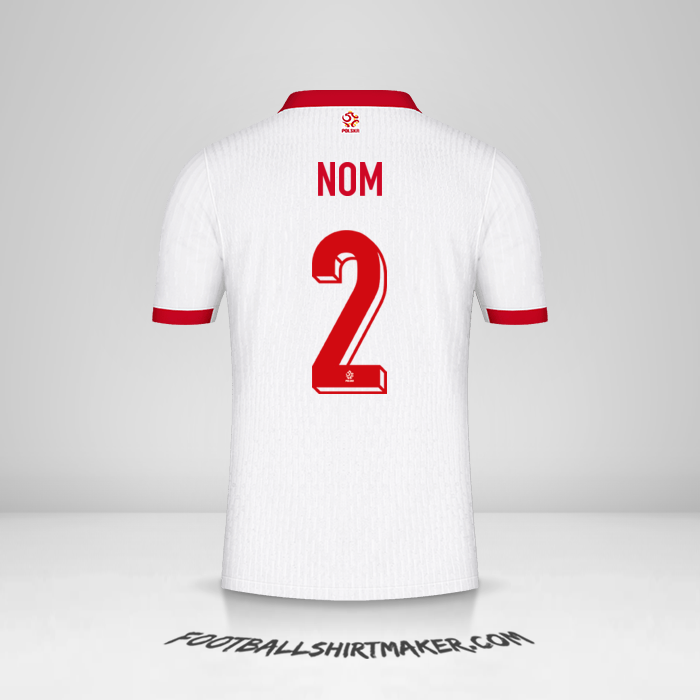 Maillot Pologne 2024 -  nom - 2