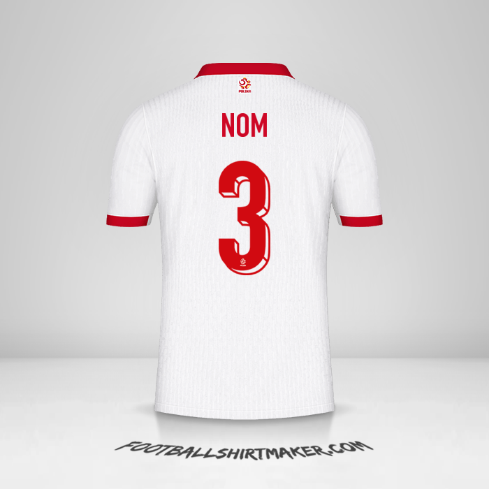 Maillot Pologne 2024 -  nom - 3