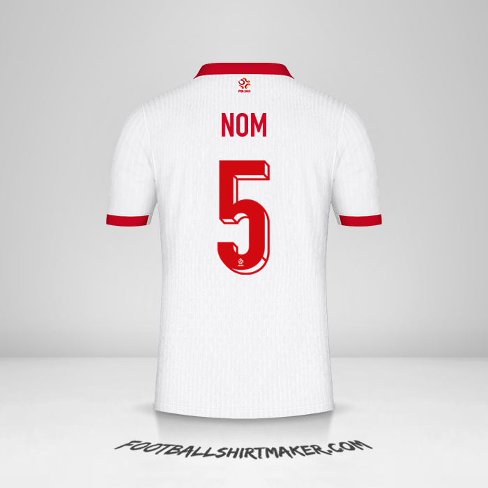 Maillot Pologne 2024 -  nom - 5