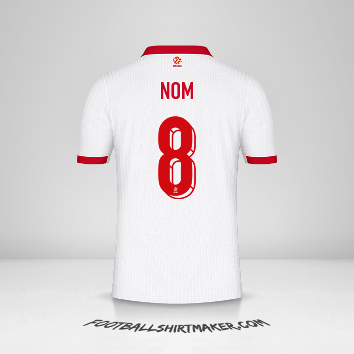 Maillot Pologne 2024 -  nom - 8