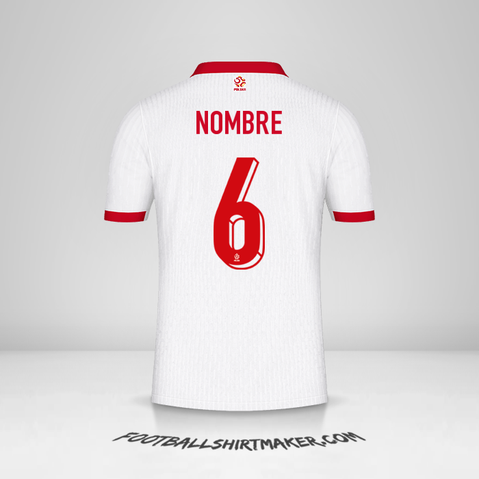 Jersey Polonia 2024 -  nombre - 6