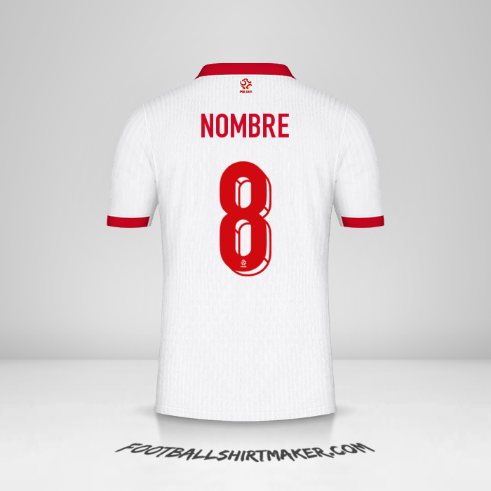 Jersey Polonia 2024 -  nombre - 8