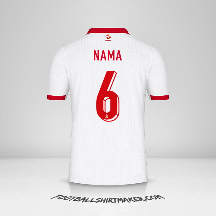 Jersey Polandia 2024 -  nama - 6