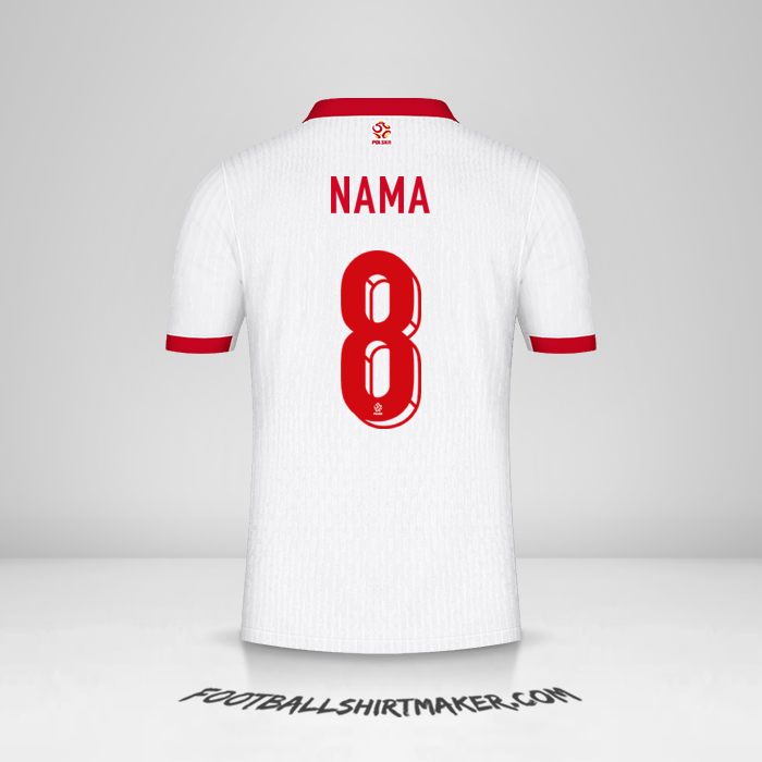 Jersey Polandia 2024 -  nama - 8