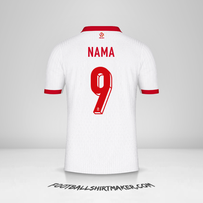 Jersey Polandia 2024 -  nama - 9