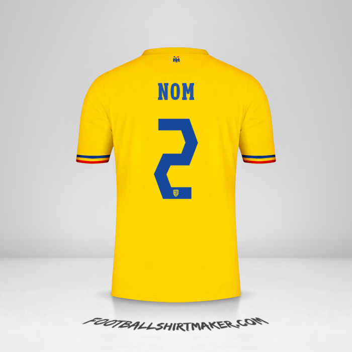 Maillot Roumanie 2024 -  nom - 2