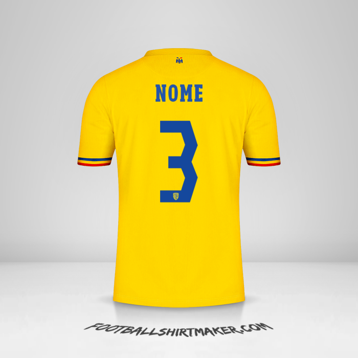 Camisola Romênia 2024 -  nome - 3