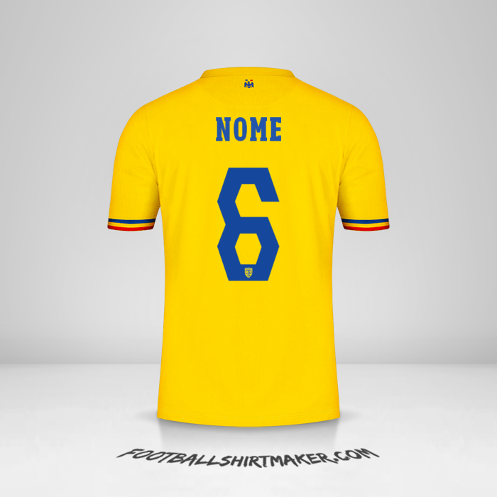 Camisola Romênia 2024 -  nome - 6