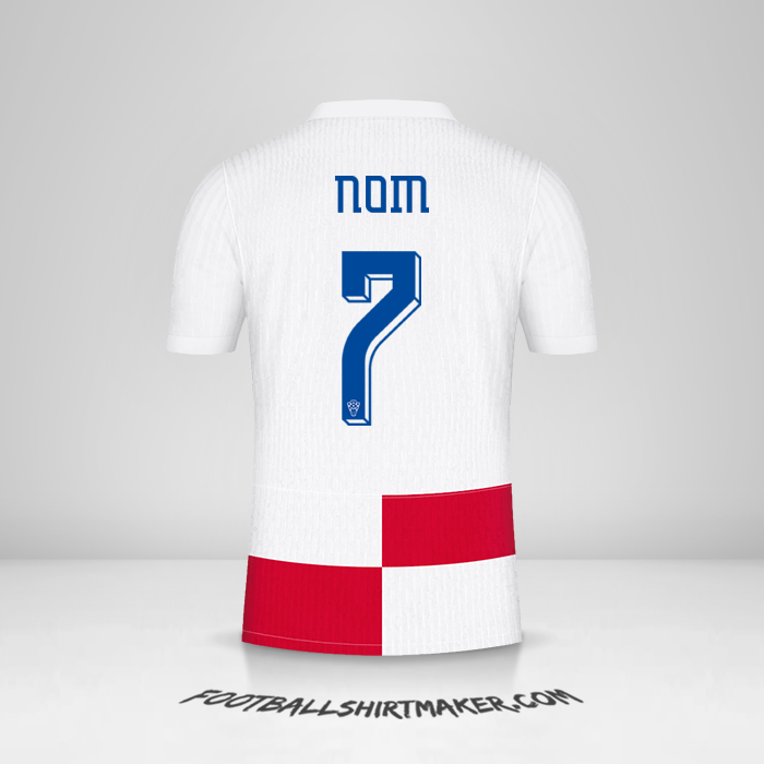 Maillot Croatie 2024 -  nom - 7