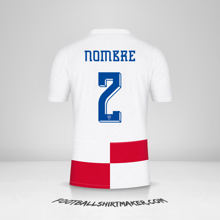 Jersey Croacia 2024 -  nombre - 2