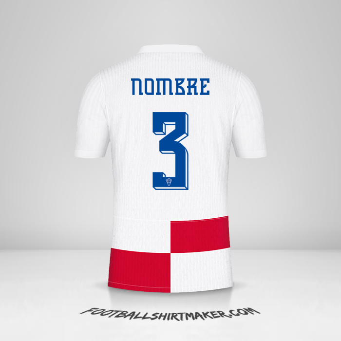 Jersey Croacia 2024 -  nombre - 3