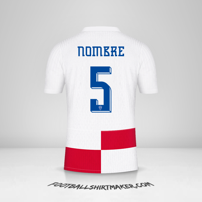 Jersey Croacia 2024 -  nombre - 5