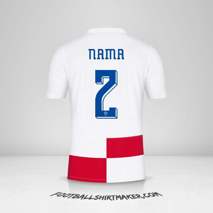 Jersey Kroasia 2024 -  nama - 2