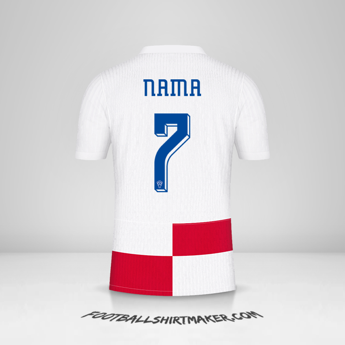 Jersey Kroasia 2024 -  nama - 7