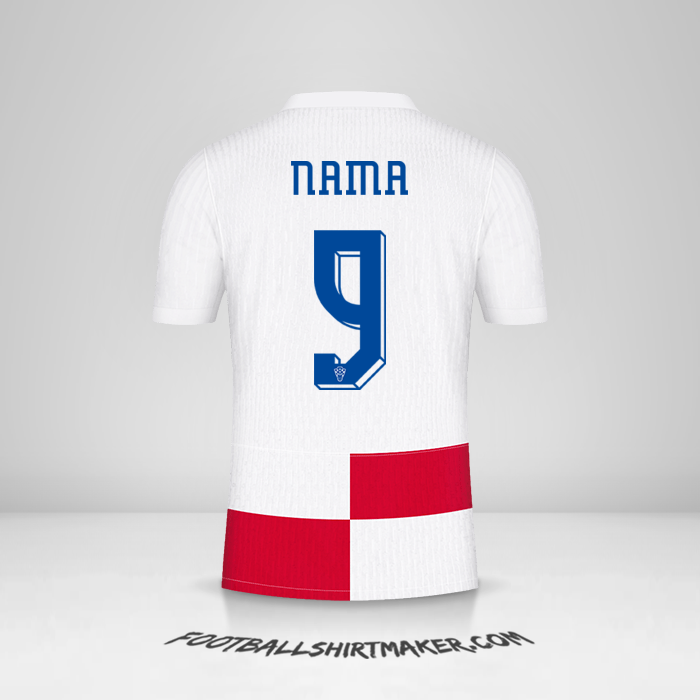 Jersey Kroasia 2024 -  nama - 9