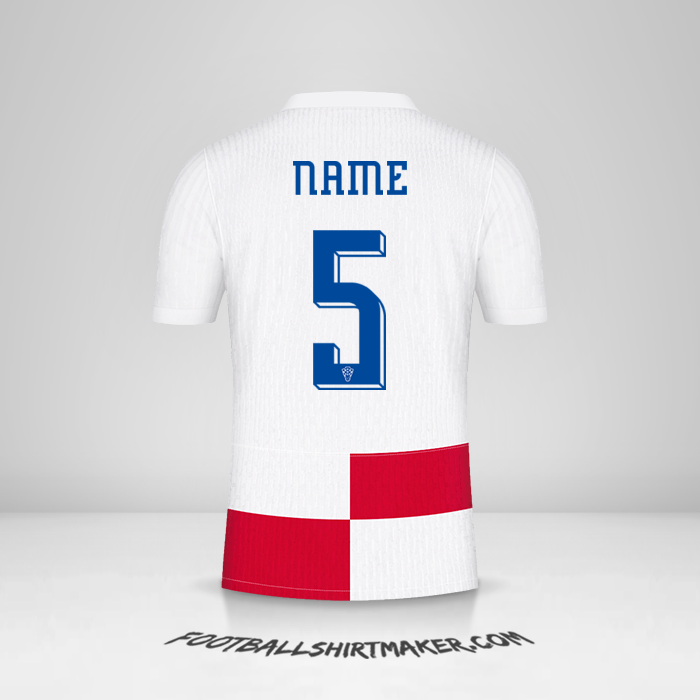 Shirt Croatia 2024 -  name - 5