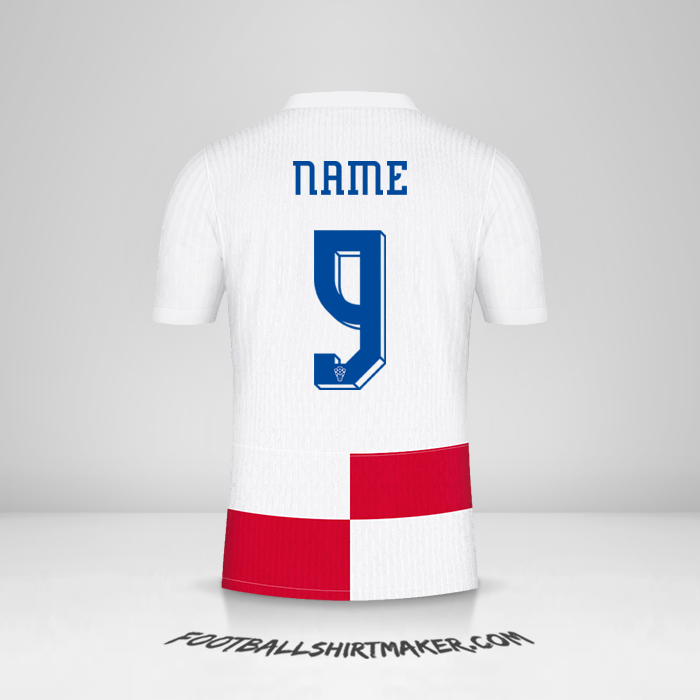 Shirt Croatia 2024 -  name - 9