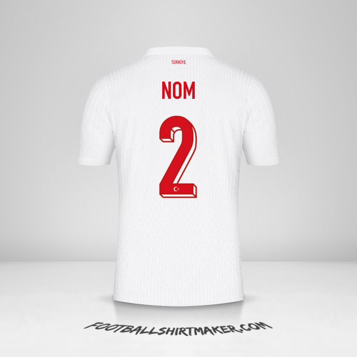 Maillot Turquie 2024 -  nom - 2