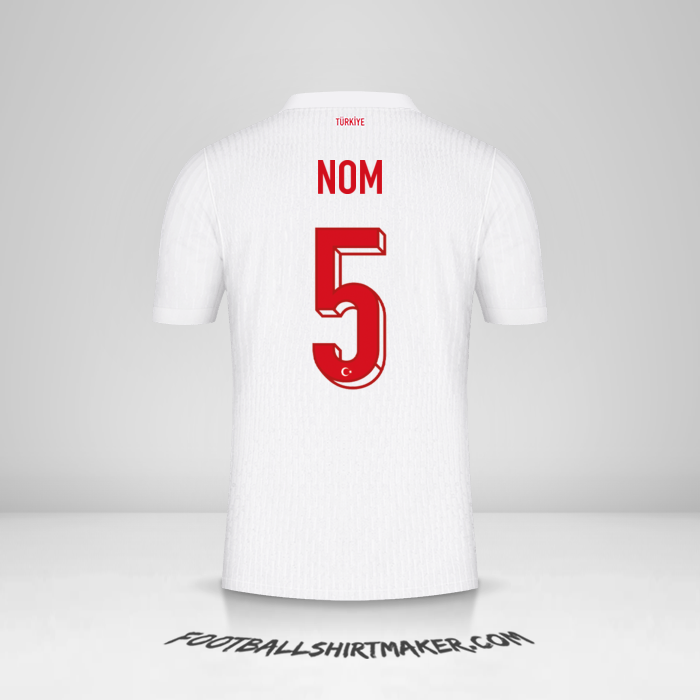 Maillot Turquie 2024 -  nom - 5