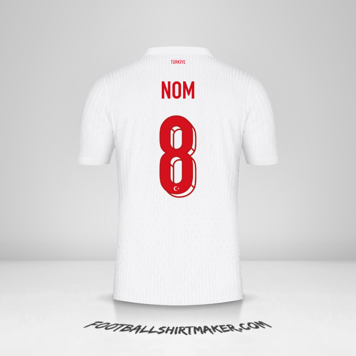 Maillot Turquie 2024 -  nom - 8