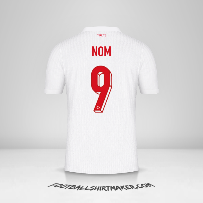 Maillot Turquie 2024 -  nom - 9
