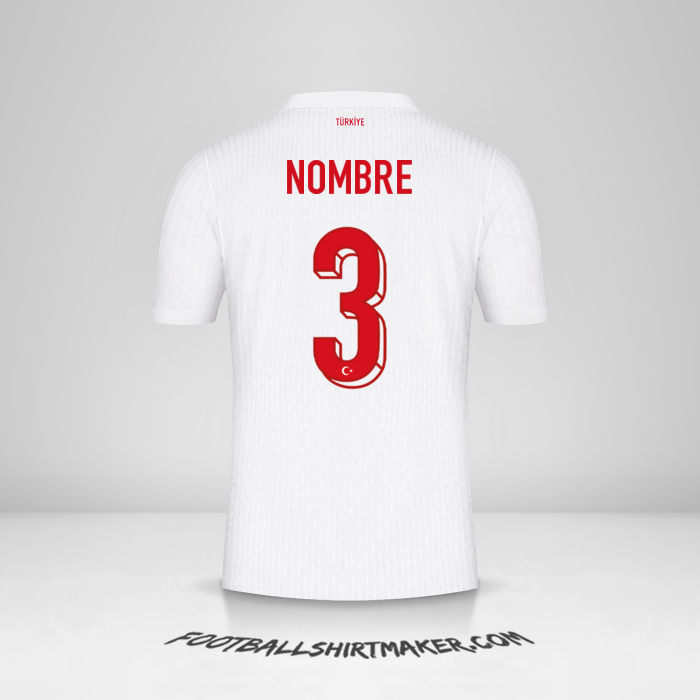 Camiseta Turquia 2024 -  nombre - 3