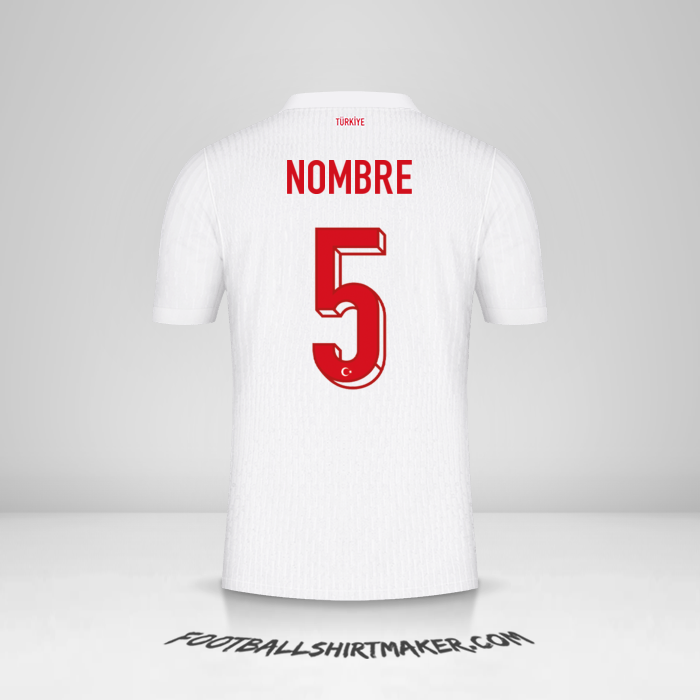 Jersey Turquia 2024 -  nombre - 5