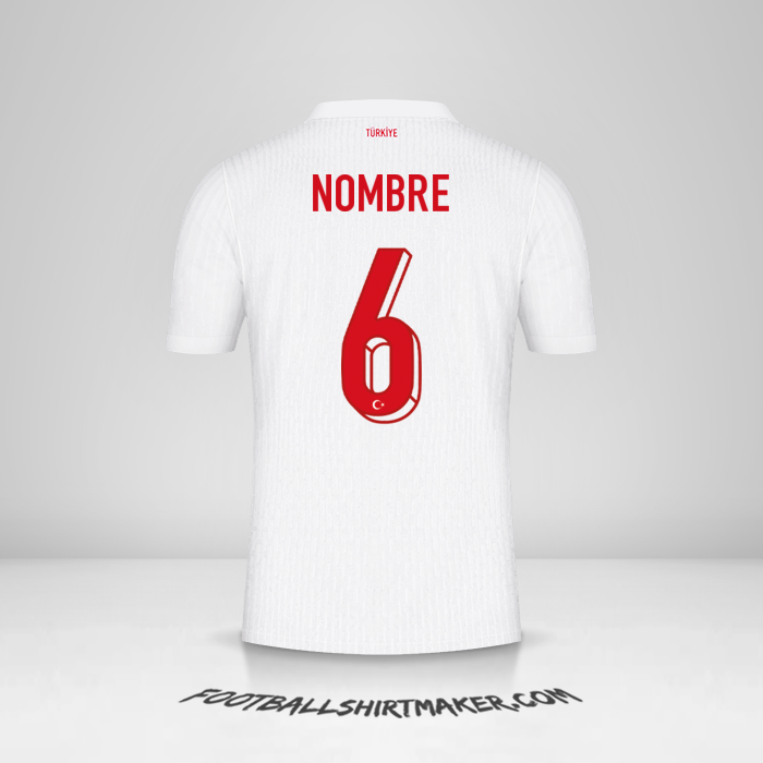 Camiseta Turquia 2024 -  nombre - 6