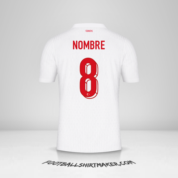 Camiseta Turquia 2024 -  nombre - 8