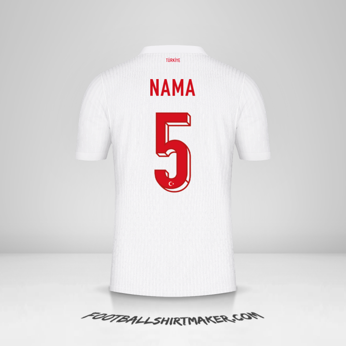Jersey Turki 2024 -  nama - 5