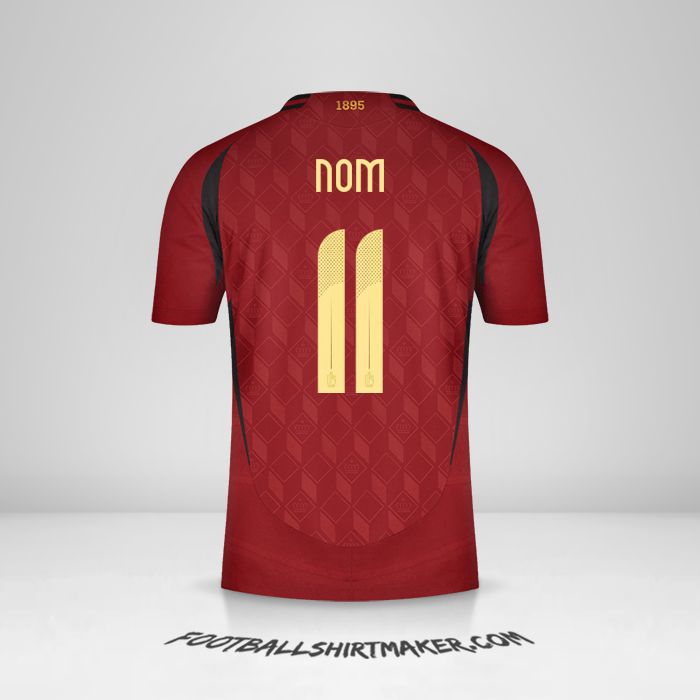 Maillot Belgique 2024 -  nom - 11